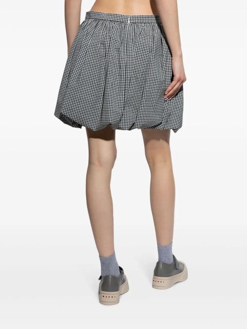 Marni checked mini skirt - Black