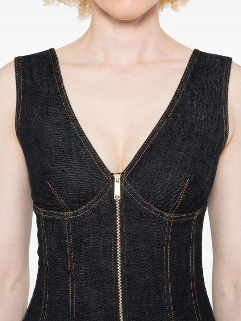 Self-Portrait denim dress - Blue