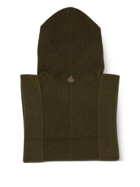 ISABEL MARANT merino wool hood - Brown
