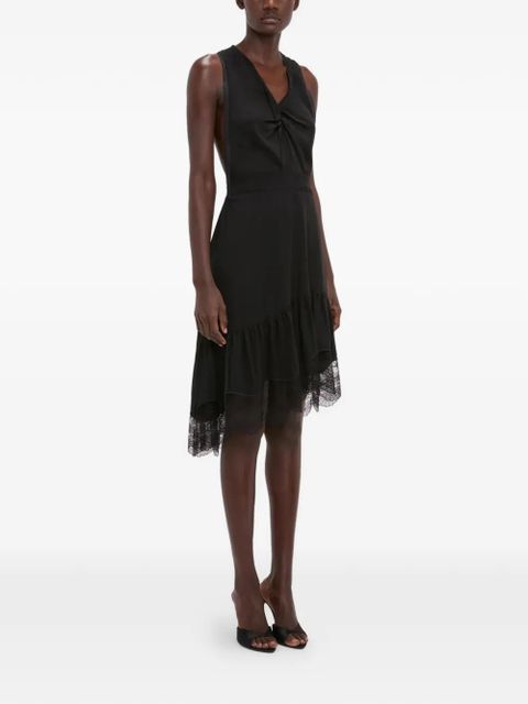 Victoria Beckham lace-trim mini dress - Black