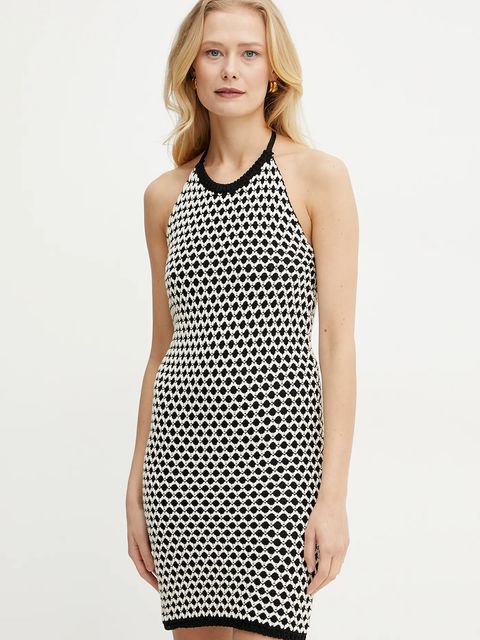 Simona Corsellini sukienka kolor czarny mini dopasowana P25CPABO07 - zdjęcie produktu nr 1