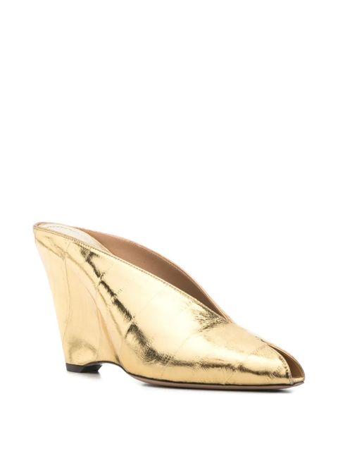 Ferragamo Alicia open-toe mules - Gold - zdjęcie produktu nr 2