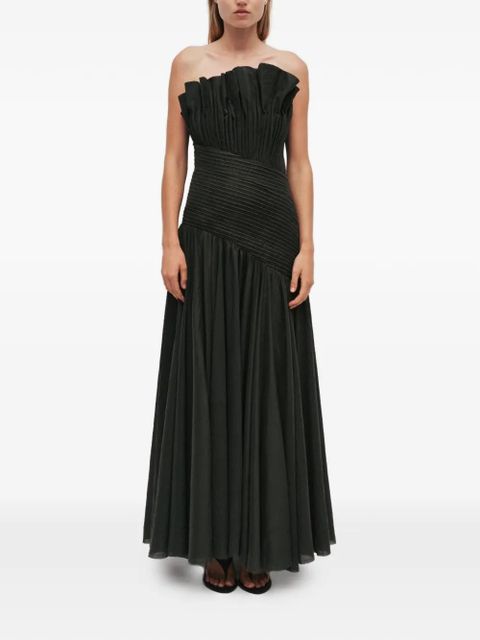 Aje Aquiline strapless fanned gown - Grey - zdjęcie produktu nr 2