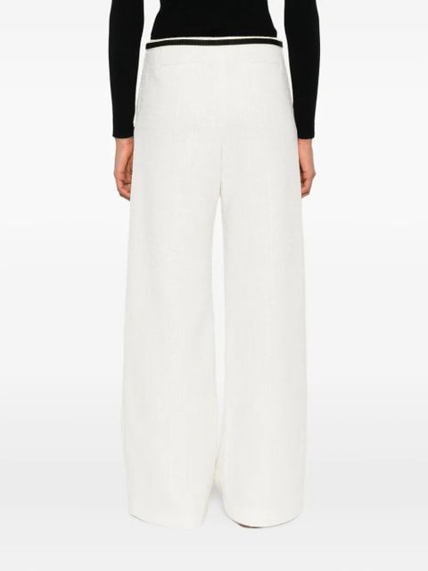 Maje ribbon-detail pants - Neutrals