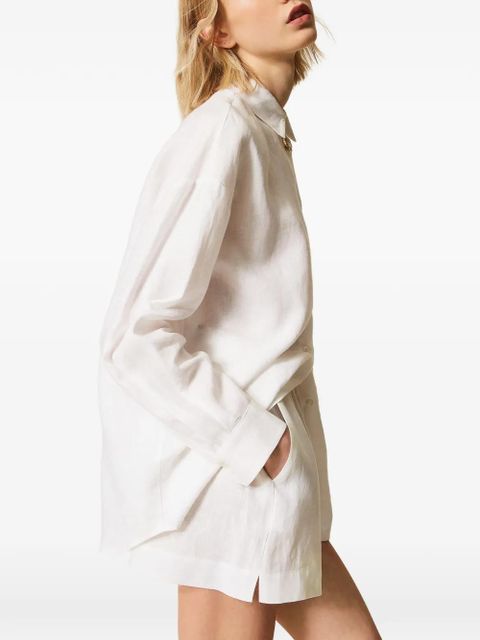 TWINSET elastic-waistband shorts - White