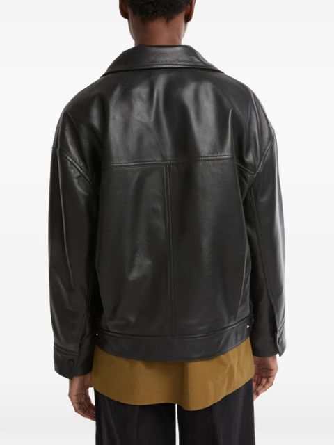 Yves Salomon lamb leather jacket - Black