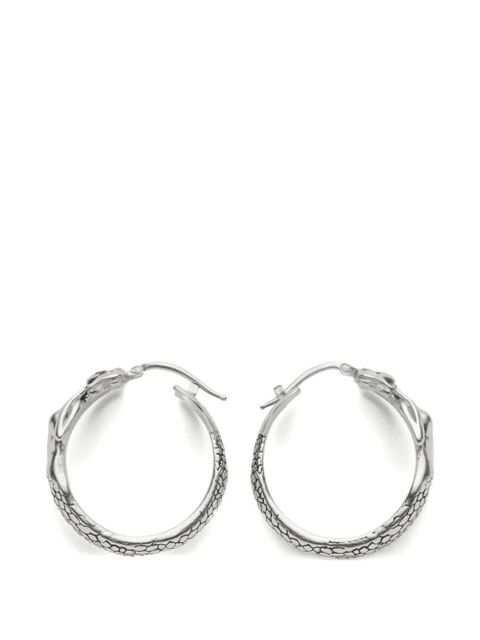 MM6 Maison Margiela mermaid hoop earrings - Silver