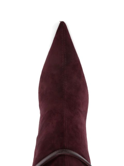 Giuseppe Zanotti 85mm suede boots - Red - zdjęcie produktu nr 2