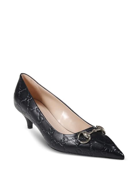 Gucci 45mm Horsebit heeled pumps - Black - zdjęcie produktu nr 2