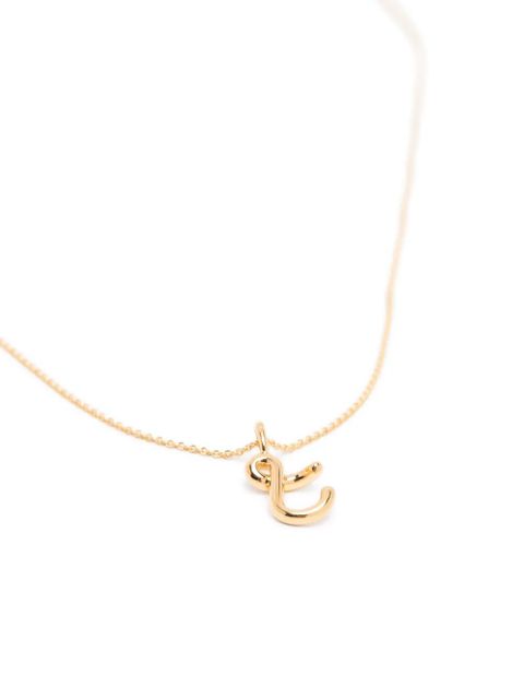 Missoma mini Curly Molten initial necklace - Gold