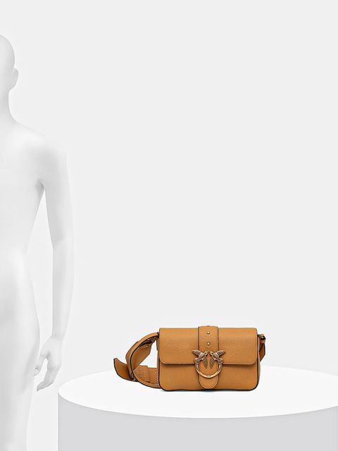 Pinko torebka skórzana kolor pomarańczowy 104340 A2OX