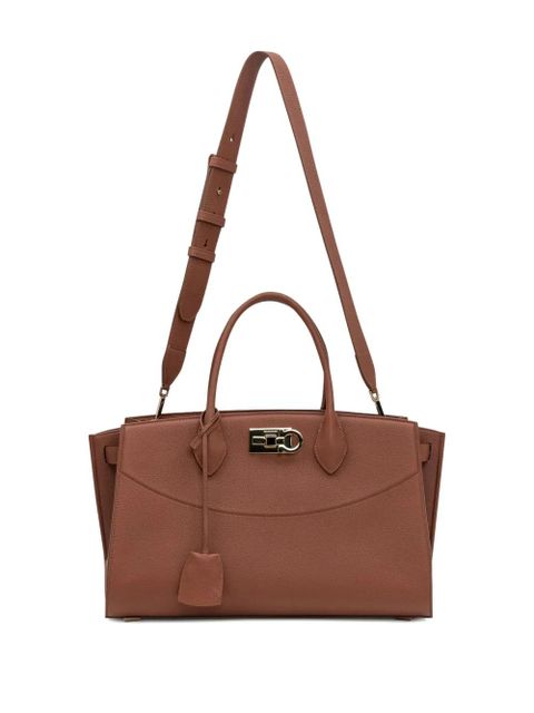 Ferragamo Ferragamo Studio leather tote bag - Brown