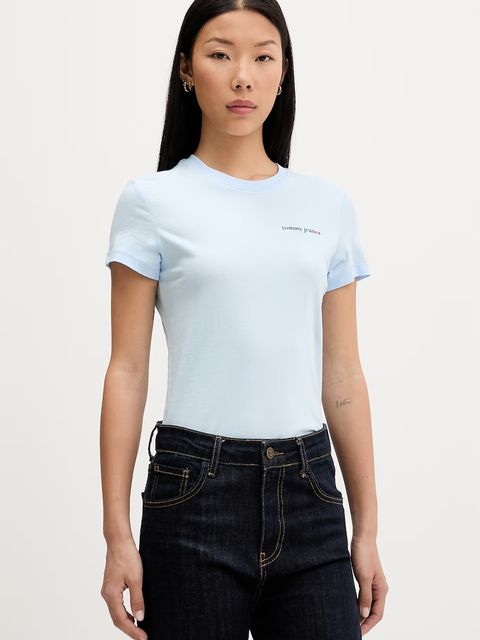 Tommy Jeans T-shirt damski bawełniany - zdjęcie produktu nr 2