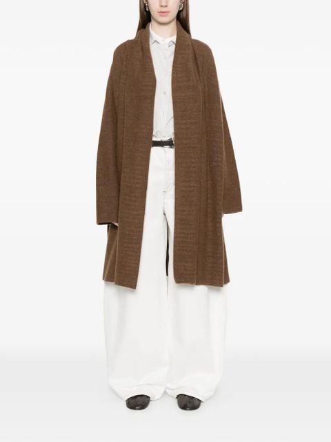 The Row Novaan open-front coat - Brown
