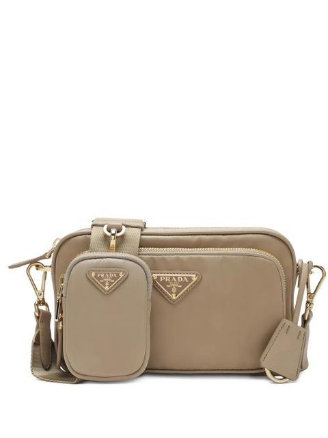 Prada triangle-logo cross-body bag - Neutrals - zdjęcie produktu nr 1