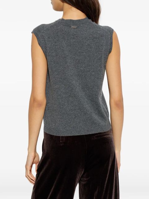 Ferragamo sleeveless knitted vest - Grey