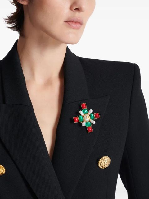 Balmain Baroque bead and crystal brooch - Gold - zdjęcie produktu nr 2