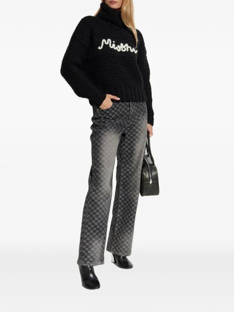 MISBHV roll-neck logo-detail sweater - Black