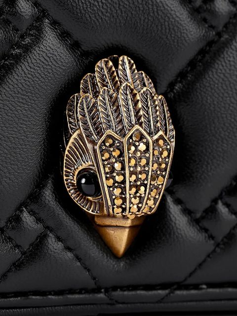 Kurt Geiger London torebka skórzana Kensington kolor czarny 5389100109