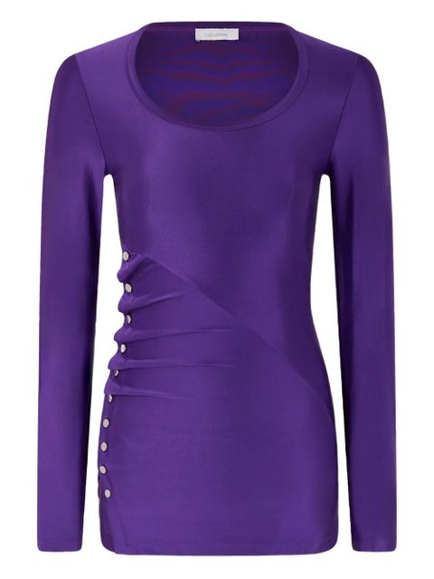 Rabanne draped snap-fastening top - Purple - zdjęcie produktu nr 1