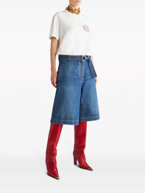 ETRO Pegaso-embroidered cotton T-shirt - White - zdjęcie produktu nr 2