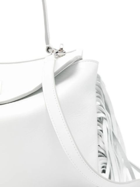 Balenciaga small Rodeo fringed tote bag - White
