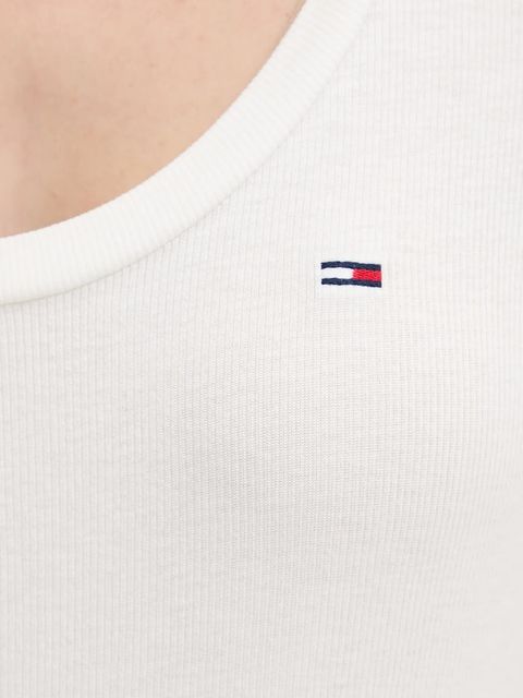 Tommy Jeans t-shirt damski kolor biały DW0DW20916