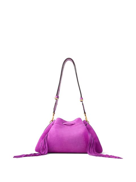 Jimmy Choo Cinch M fringed shoulder bag - Purple