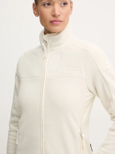 Napapijri bluza Yupik 2.0 damska kolor beżowy gładka NP0A4I55N1J1