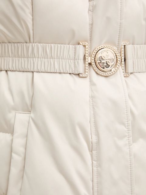 Guess kurtka puchowa MARINA kolor beżowy W5BL29 W2802