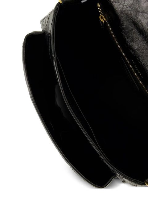Saint Laurent medium Niki Cassandre leather shoulder bag - Black
