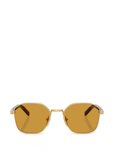 Prada Eyewear geometric-frame sunglasses - Gold - zdjęcie produktu nr 1
