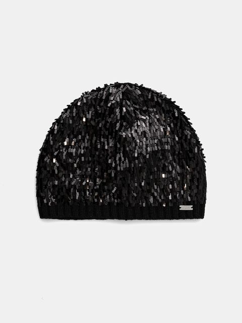 Armani Exchange czapka z dodatkiem wełny kolor czarny XW001670 AF19448 - zdjęcie produktu nr 1