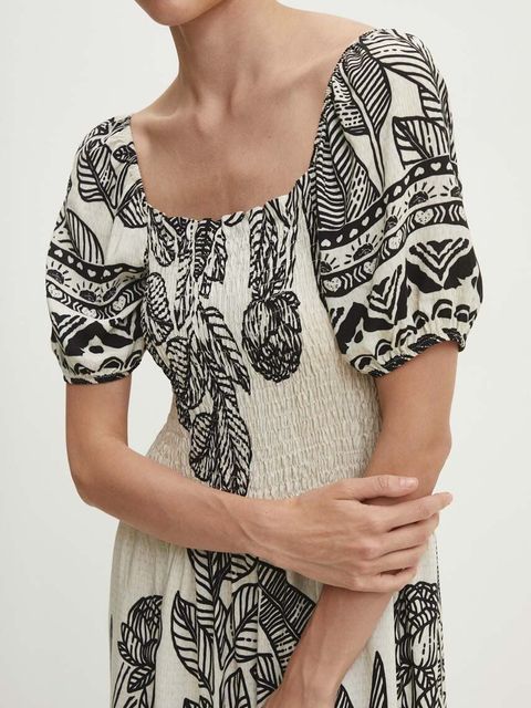 Answear.LAB sukienka kolor czarny maxi rozkloszowana