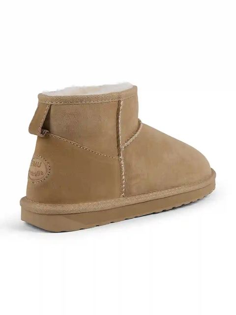 Emu Australia śniegowce zamszowe Stinger Micro kolor beżowy W10937