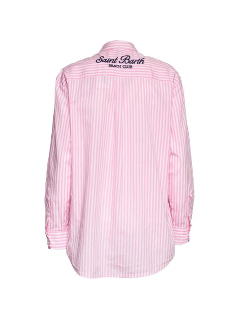 MC2 Saint Barth Brigitte stripe-pattern shirt - Pink - zdjęcie produktu nr 2