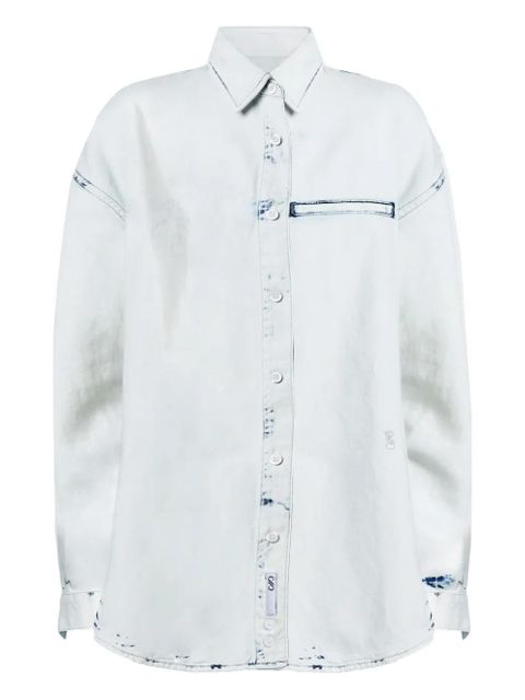 Proenza Schouler Kruger bleach-effect denim shirt - Blue - zdjęcie produktu nr 1