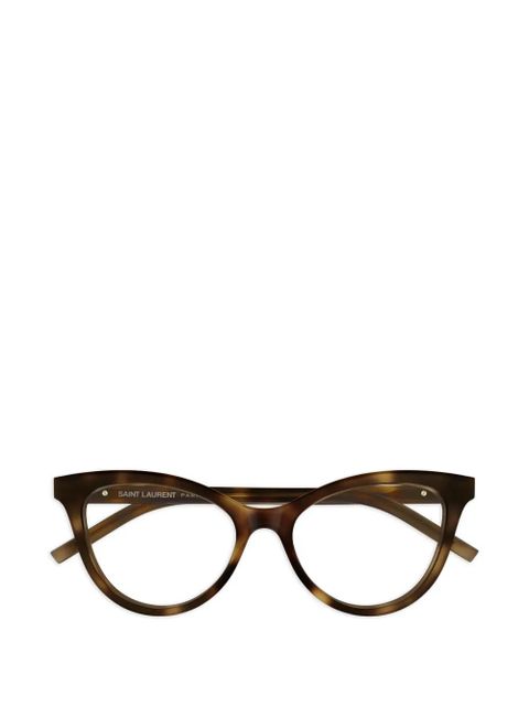 Saint Laurent Eyewear cat-eye-frame glasses - Brown - zdjęcie produktu nr 1