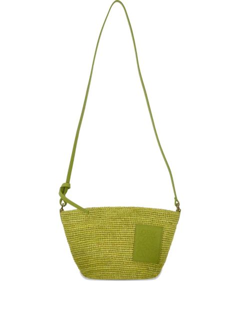 LOEWE logo-patch shoulder bag - Green - zdjęcie produktu nr 1