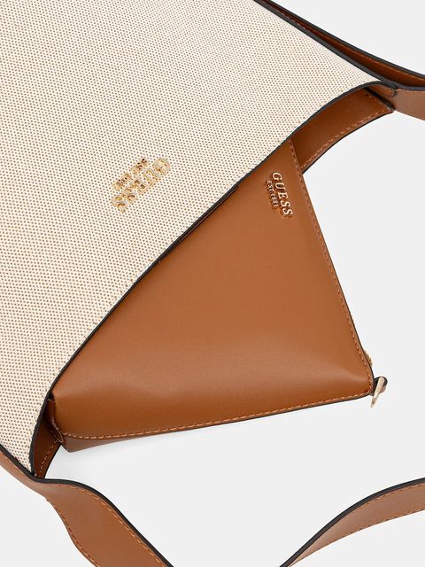 Guess torebka NICOLETTE kolor beżowy HWAG96 62040