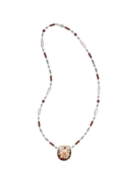 Tory Burch runway shell necklace - Grey - zdjęcie produktu nr 1