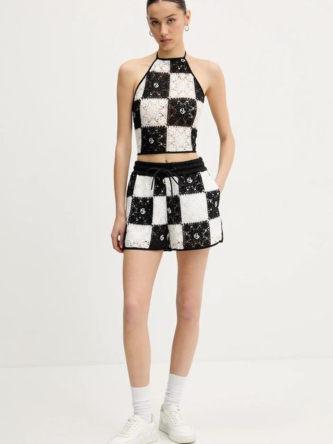 Karl Lagerfeld Jeans top damska kolor czarny wzorzysta A2W18003 - zdjęcie produktu nr 2