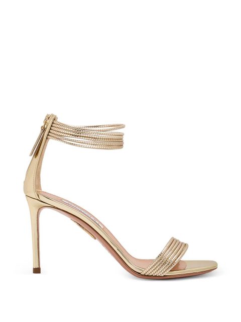 Aquazzura Sway metallic sandals - Gold - zdjęcie produktu nr 1