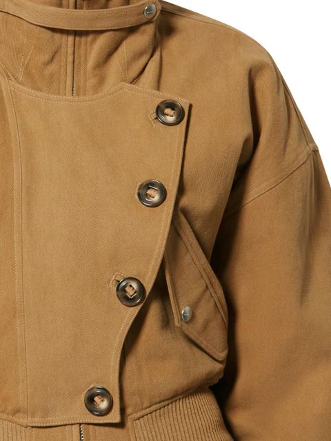 MARANT ÉTOILE Oana buttoned collar jacket - Brown