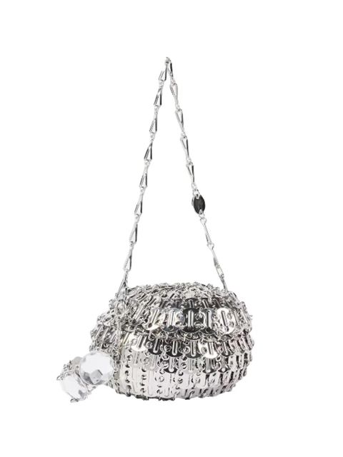 Rabanne rhinestone-embellished sphere shoulder bag - Silver - zdjęcie produktu nr 1