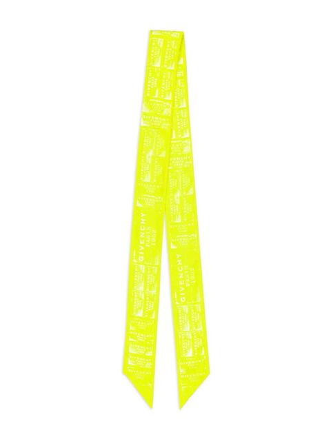 Givenchy graphic-print silk scarf - Yellow - zdjęcie produktu nr 1