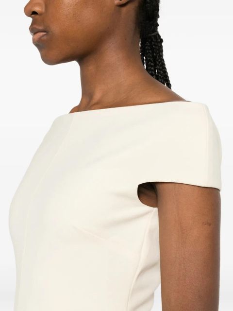 Solace London Kyra off-the-shoulder maxi dress - Neutrals