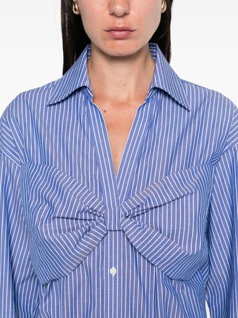 SANDRO bow-detail shirt - Blue