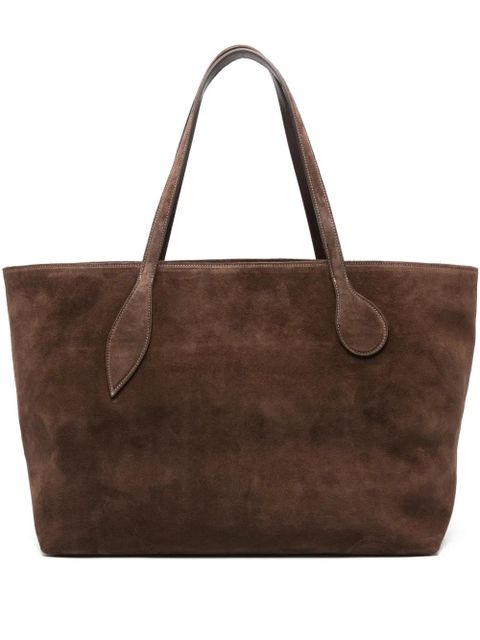 Liffner Mega Sprout suede tote bag - Brown - zdjęcie produktu nr 1