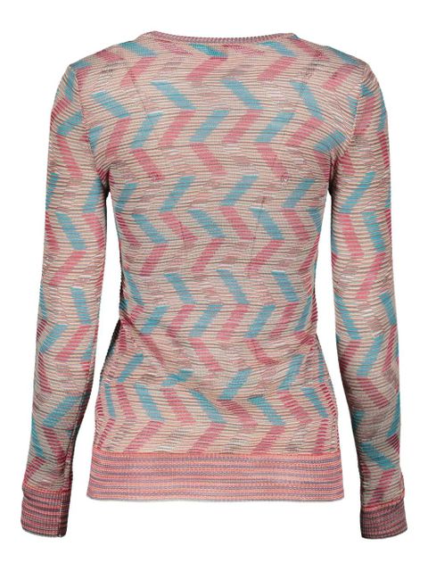 Missoni zigzag-pattern jumper - Pink - zdjęcie produktu nr 2